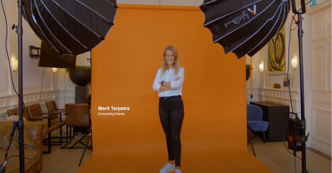 Een mooie weergave van Vitaliteit binnen Connecting hands